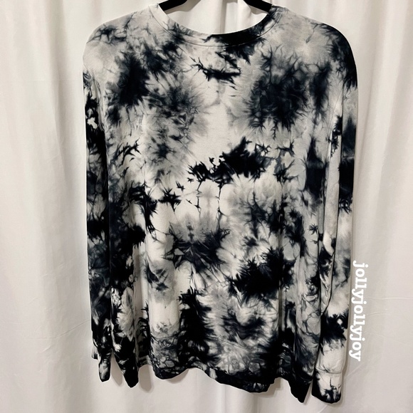 SET: Torrid Dream Fleece Tie Dye Black & White Sleep Sweatshirt/Legging 2X - Picture 5 of 14